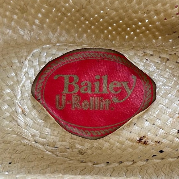 Bailey Straw Women’s Cowboy Hat with Floral Scarf Band - Picture 3 of 9